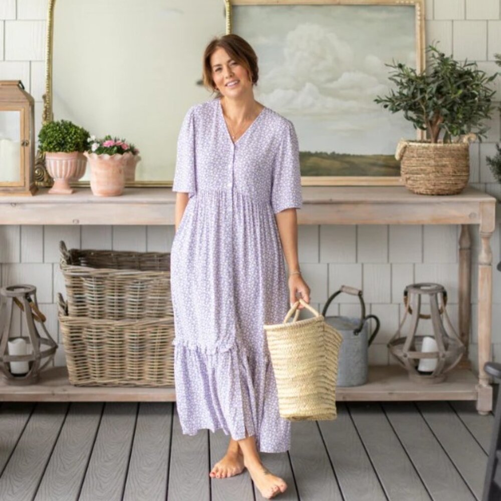 Smash + Tess Light Purple Maxi Dress